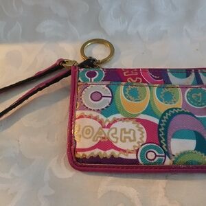 Coach Colorful Patterned Wristlet
